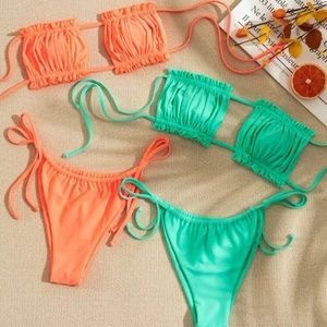 SHEIN neon swimsuit sets